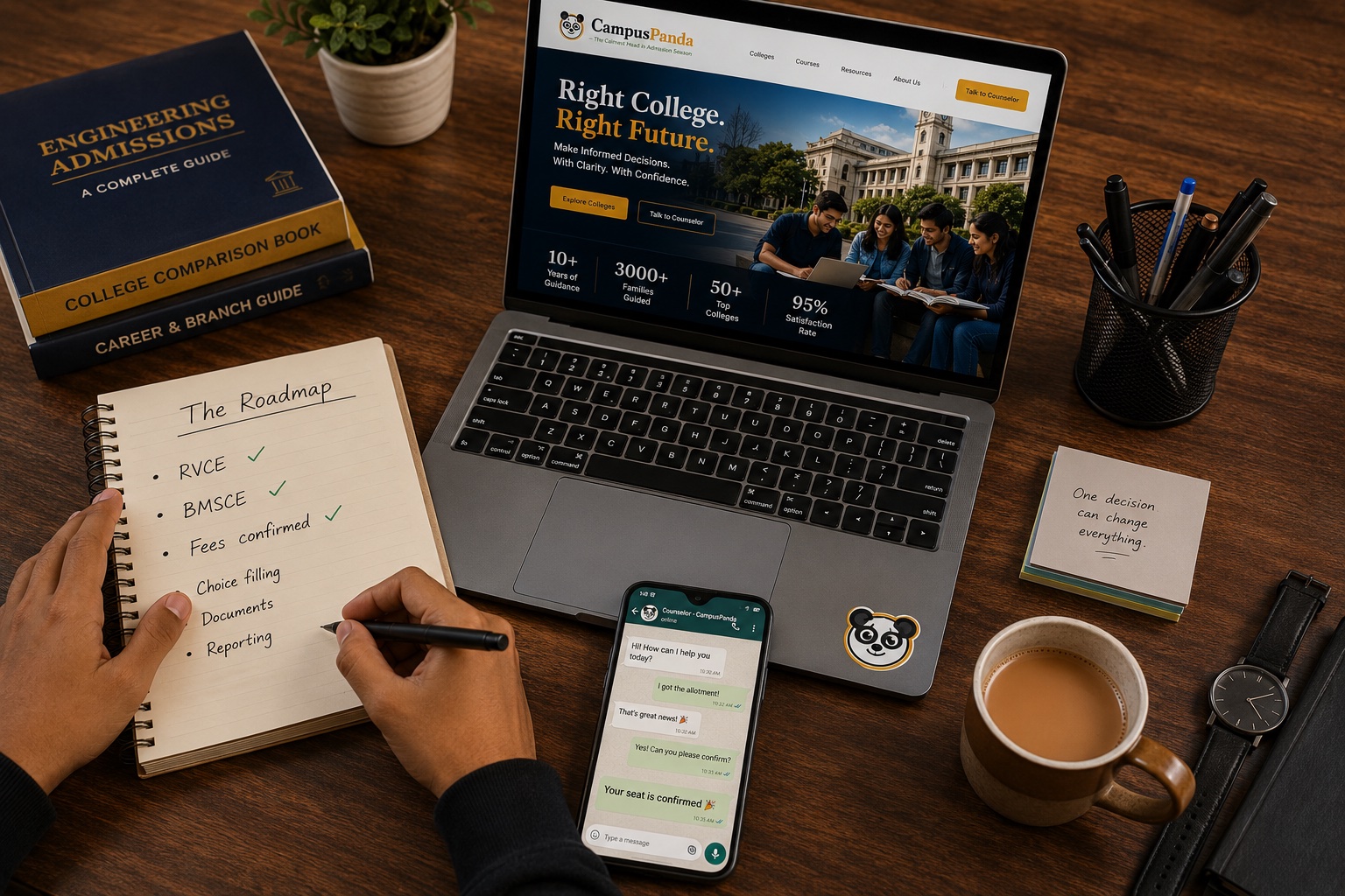 CampusPanda roadmap — from first call to seat secured